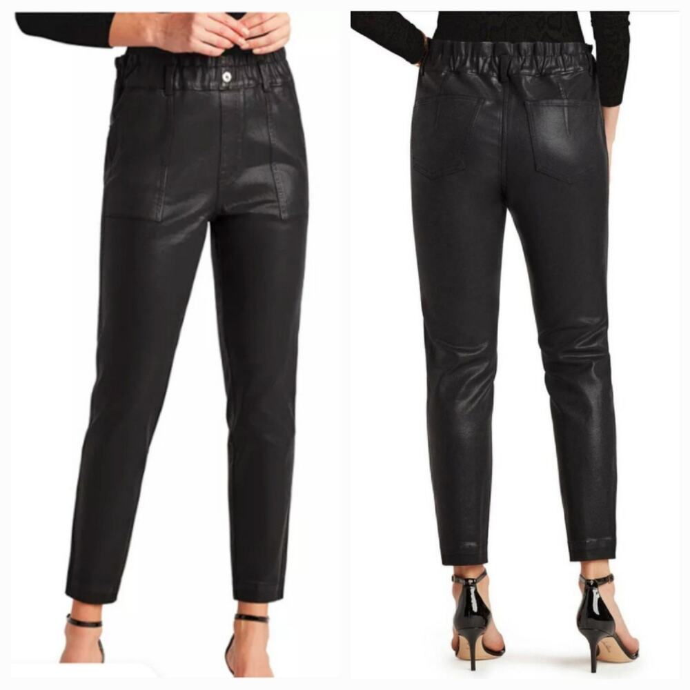 SAM EDELMAN THE COMMANDER COATED PANTS, SIZE 27